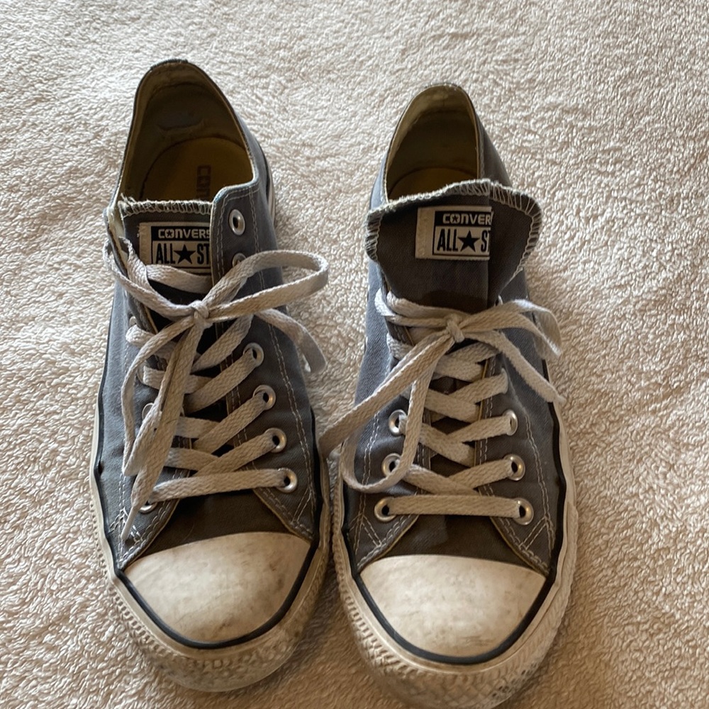 Converse all stars, blueish-grey and white